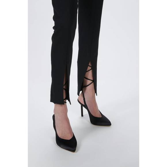 NEW SMYTHE high waisted skinny pant in black twill - Picture 8 of 9